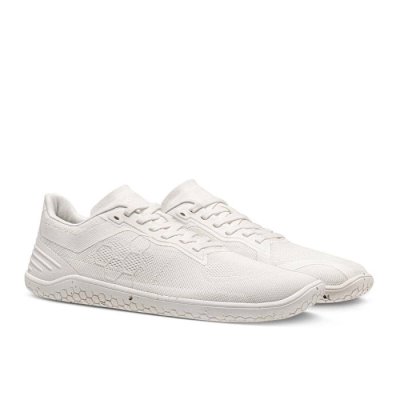 Vivobarefoot Women's Geo Racer II Running Shoes - Bright White USA [CLS627380]